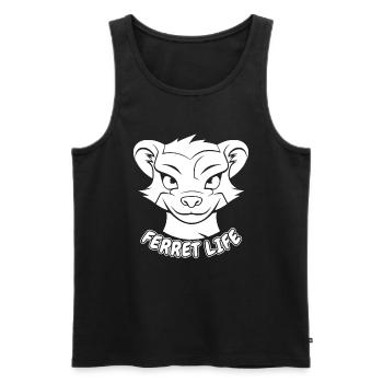 Ferret polecat life - Men's Premium Organic Tank Top - black - Front - Michal (187cm)