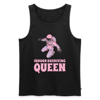 Indoor Skydiving Königin - Männer Premium Bio Tank Top - Schwarz - Vorne - Michal (187cm)