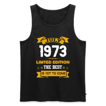 Juli 1973 Geburtstagsgeschenk - Männer Premium Bio Tank Top - Schwarz - Vorne - Michal (187cm)