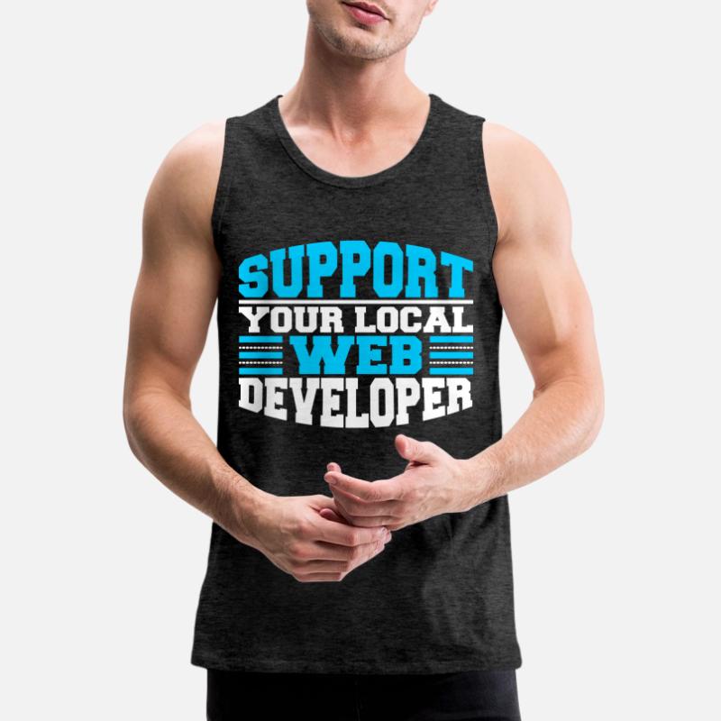 Web Developer Web Developer Support Men's Premium Organic Tank Top