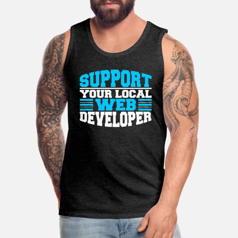 Web Developer Web Developer Support Men's Premium Organic Tank Top