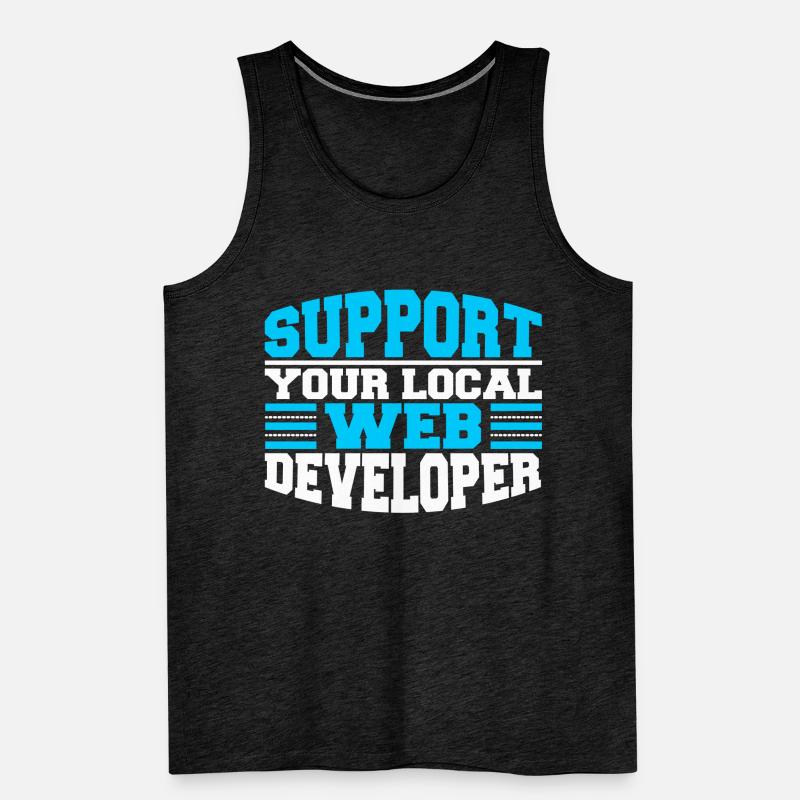 Web Entwickler Webdeveloper Unterstützung Männer Premium Bio Tank Top