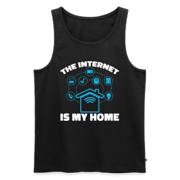 Web Entwickler Webdeveloper Cool - Männer Premium Bio Tank Top - Schwarz - Vorne - AI Model Male 178 light (178cm)