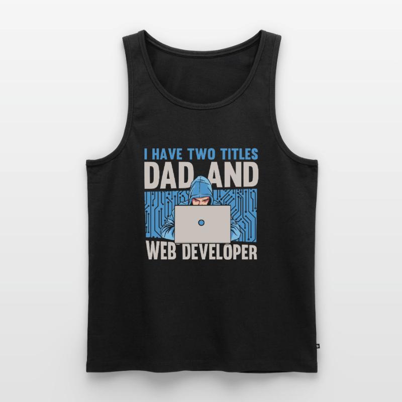 Web Developer Web Developer Father Men's Premium Organic Tank Top