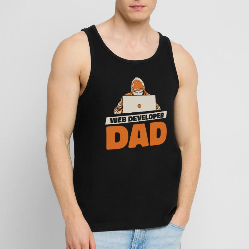 Web Developer Web Developer Father Men's Premium Organic Tank Top