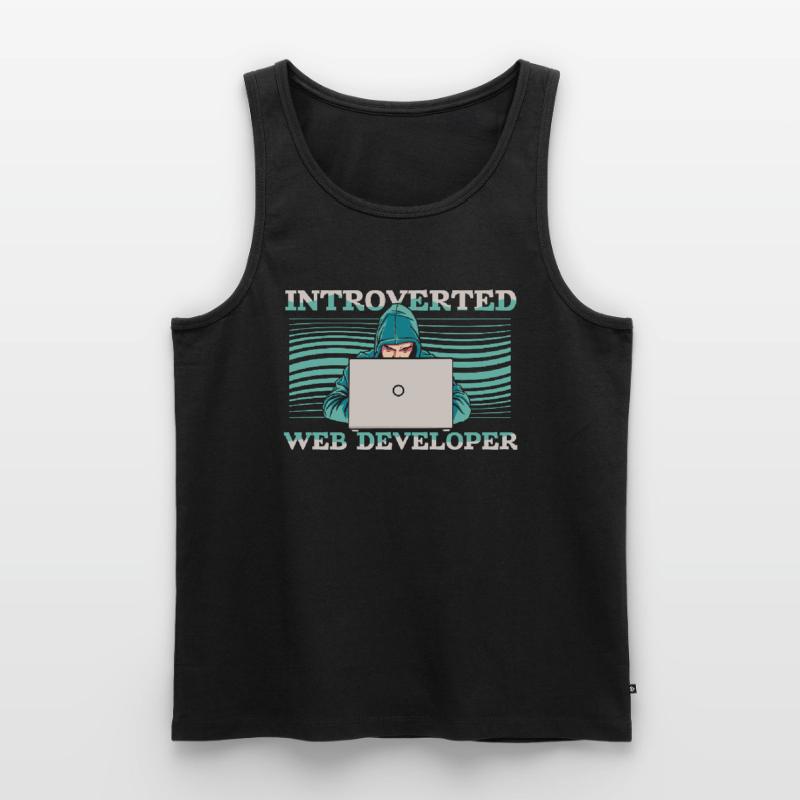 Web Developer Web Developer Introverts Men's Premium Organic Tank Top