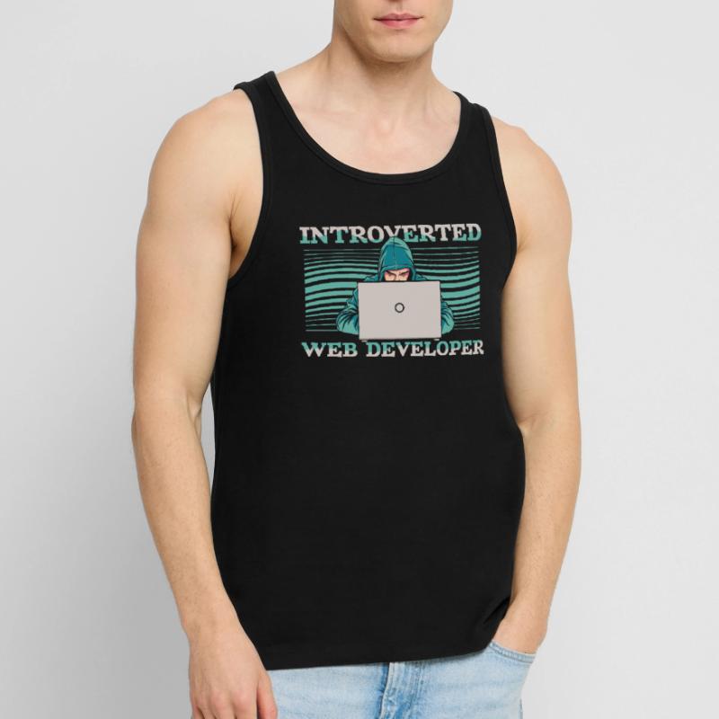 Web Developer Web Developer Introverts Men's Premium Organic Tank Top