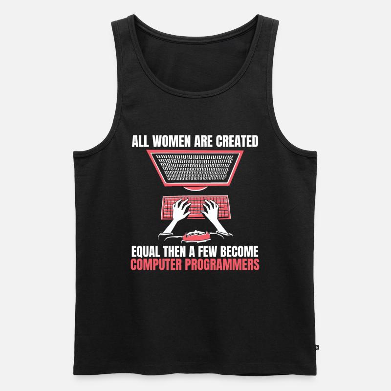 Entwickler Coder Programmierer Computer - Männer Premium Bio Tank Top - Schwarz