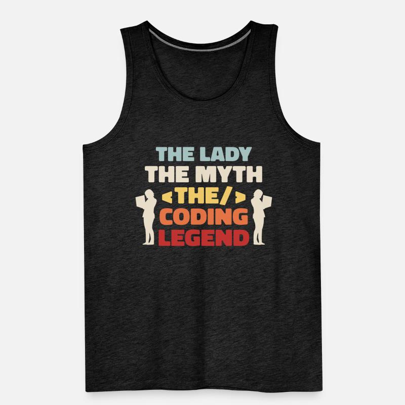 Developer Coder Programmer Dame Men's Premium Organic Tank Top