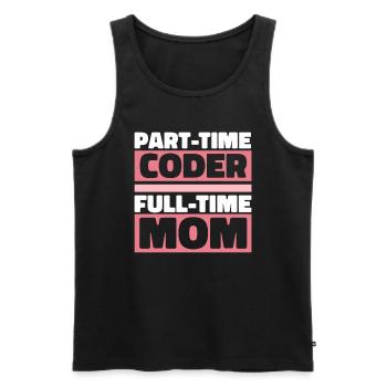 Développeur Coder Programmeur Mère - Débardeur bio Premium Homme - noir - Devant - Michal (187cm)
