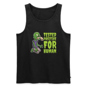 Zombie Halloween Cool - Men's Premium Organic Tank Top - black - Front - Michal (187cm)
