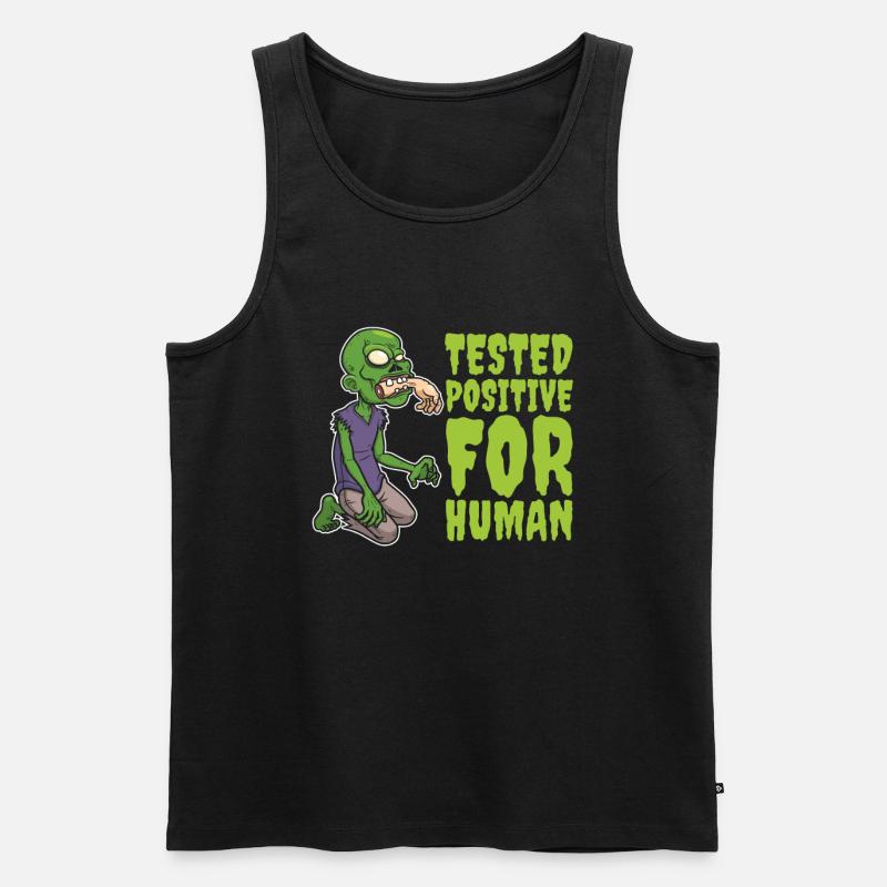 Zombie Halloween Cool - Männer Premium Bio Tank Top - Schwarz