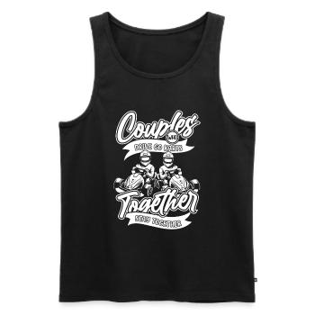 Go Kart Karting Karting Karting Driver Couples - Men's Premium Organic Tank Top - black - Front - AI Model Male 178 light (178cm)