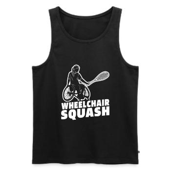 Squash - Männer Premium Bio Tank Top - Schwarz - Vorne - AI Model Male 178 light (178cm)