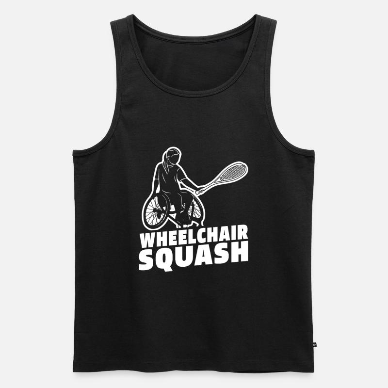 Squash - Männer Premium Bio Tank Top - Schwarz