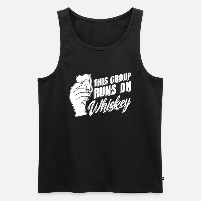 Whisky Whiskey - Männer Premium Bio Tank Top - Schwarz