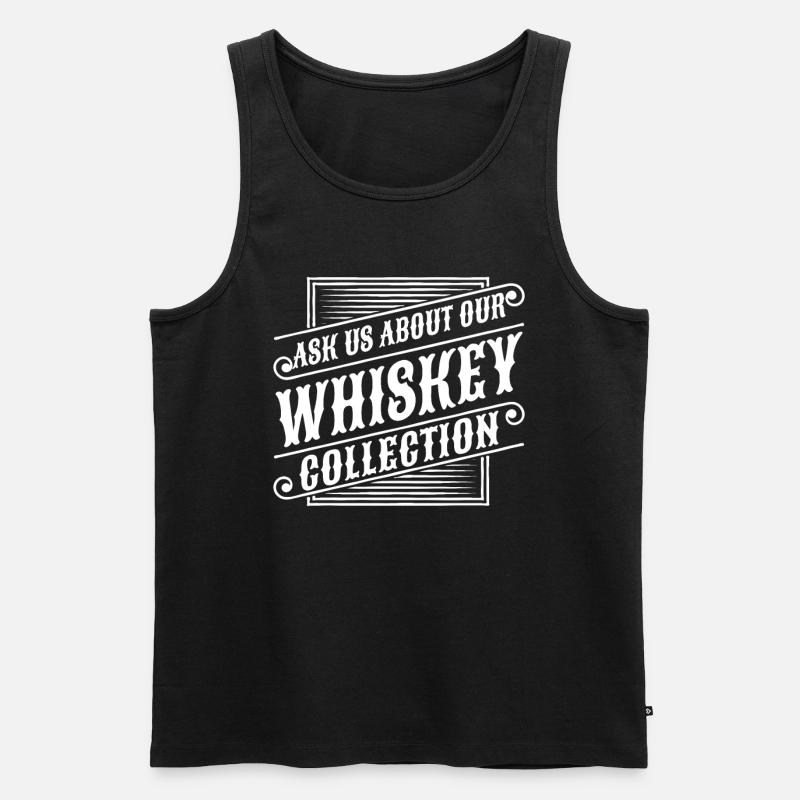 Whisky Whiskey - Männer Premium Bio Tank Top - Schwarz