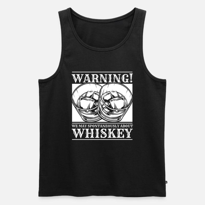 Whisky Whiskey - Männer Premium Bio Tank Top - Schwarz