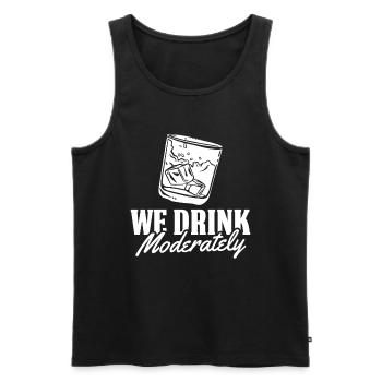 Whisky Whiskey - Männer Premium Bio Tank Top - Schwarz - Vorne - AI Model Male 178 light (178cm)
