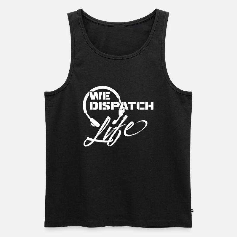 Notruf Leitstelle Einsatzzentrale - Männer Premium Bio Tank Top - Schwarz