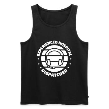 Emergency call control center operations center - Men's Premium Organic Tank Top - black - Front - Michal (187cm)