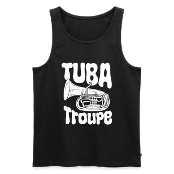 Fanfare procession tuba - Men's Premium Organic Tank Top - black - Front - AI Model Male 178 light (178cm)