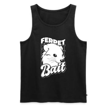 Putois furet - Débardeur bio Premium Homme - noir - Devant - Michal (187cm)