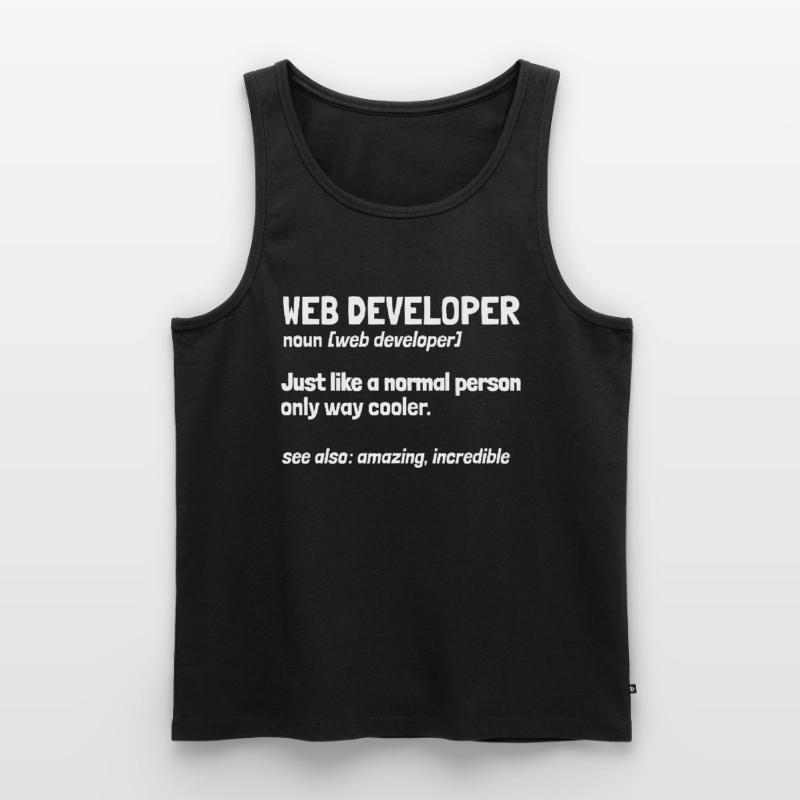 Web Developer Web Developer Men's Premium Organic Tank Top
