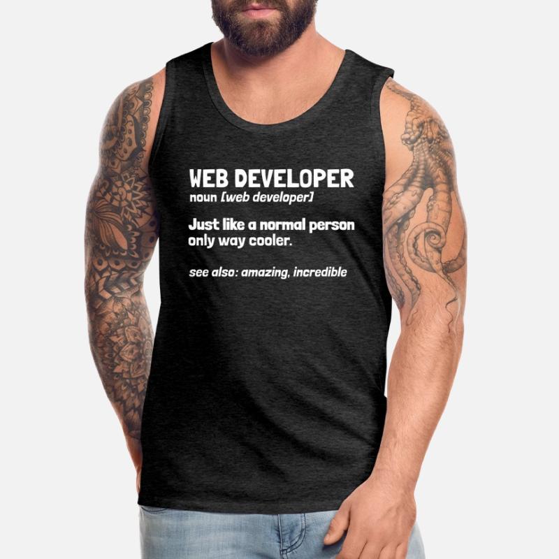 Web Developer Web Developer Men's Premium Organic Tank Top