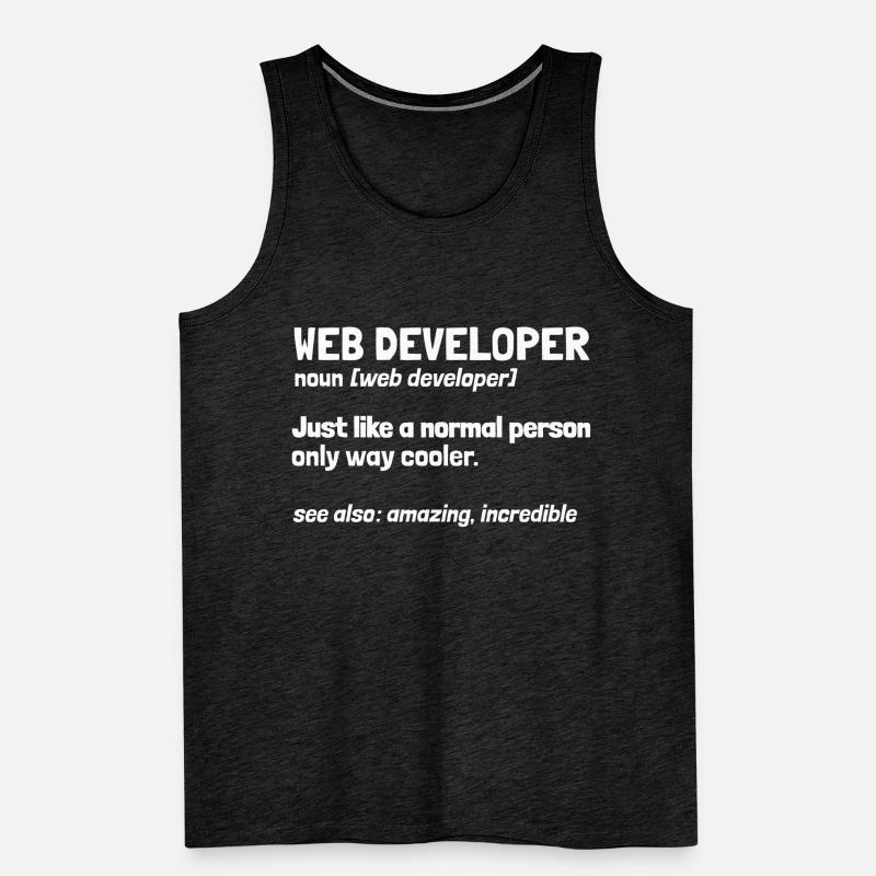 Web Entwickler Webdeveloper Männer Premium Bio Tank Top