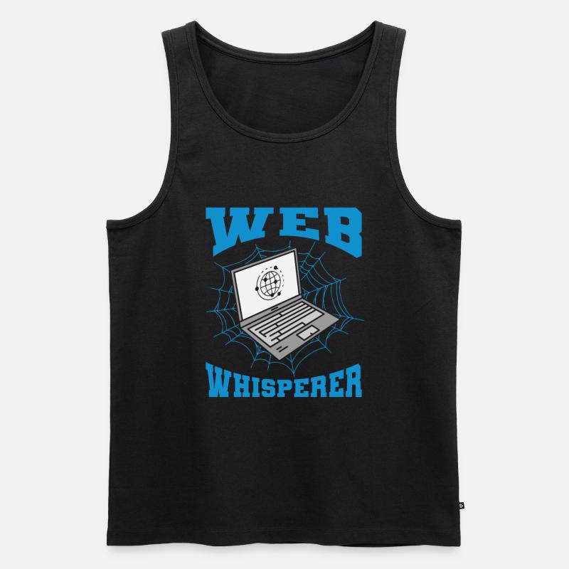 Web Entwickler Webdeveloper Lustig - Männer Premium Bio Tank Top - Schwarz