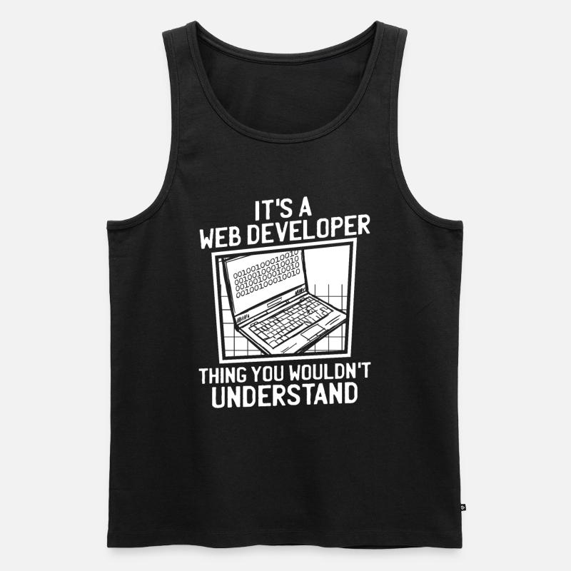 Web Developer Web Developer - Men's Premium Organic Tank Top - black
