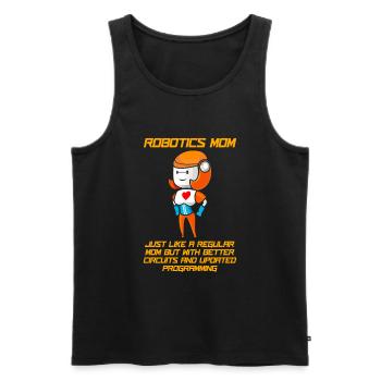 Robotique Ai Robot Nut - Débardeur bio Premium Homme - noir - Devant - Michal (187cm)