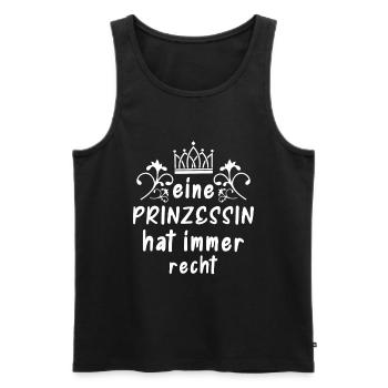 Princess - Men's Premium Organic Tank Top - black - Front - AI Model Male 178 light (178cm)