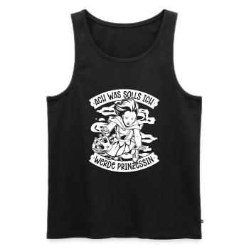 Prinzessin - Männer Premium Bio Tank Top - Schwarz - Vorne - Michal (187cm)