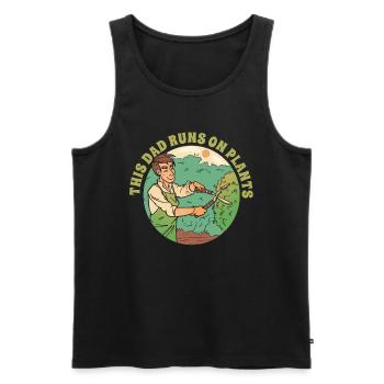 Hobbygärtner Garten Vater Gartenvater - Männer Premium Bio Tank Top - Schwarz - Vorne - AI Model Male 178 light (178cm)