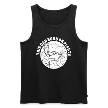 Hobbygärtner Garten Papa Gartenvater - Männer Premium Bio Tank Top - Schwarz - Vorne - AI Model Male 178 light (178cm)