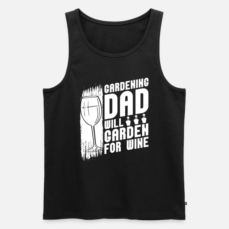 Hobbygärtner Garten Gartenvater - Männer Premium Bio Tank Top - Schwarz