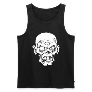 Zombie Halloween Creepy - Men's Premium Organic Tank Top - black - Front - Michal (187cm)