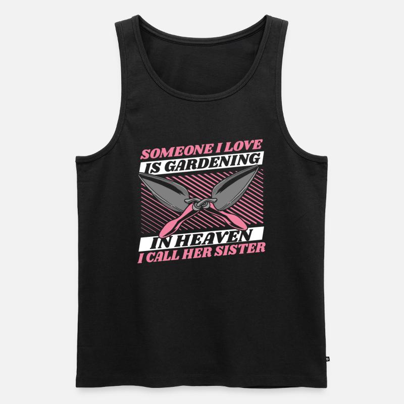 Hobbygärtner Garten Liebe Gartenschwester - Männer Premium Bio Tank Top - Schwarz
