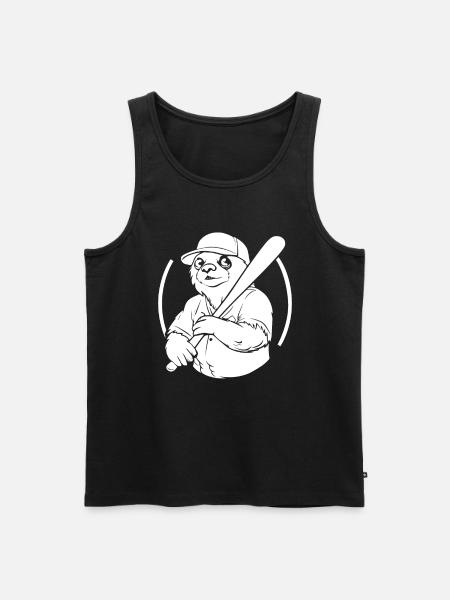 Sloth - Men's Premium Organic Tank Top - black