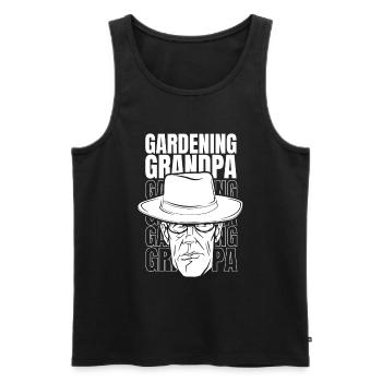 Hobbygärtner Garten Garten Opa - Männer Premium Bio Tank Top - Schwarz - Vorne - Michal (187cm)