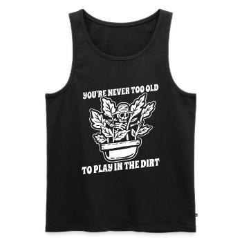 Hobbygärtner Garten Garten Opa - Männer Premium Bio Tank Top - Schwarz - Vorne - Michal (187cm)