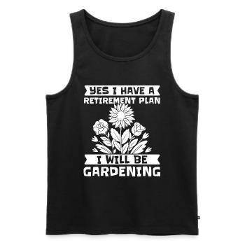 Hobbygärtner Garten Garten Opa - Männer Premium Bio Tank Top - Schwarz - Vorne - Michal (187cm)