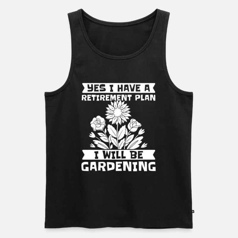 Hobbygärtner Garten Garten Opa - Männer Premium Bio Tank Top - Schwarz