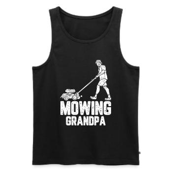 Hobbygärtner Garten Garten Opa - Männer Premium Bio Tank Top - Schwarz - Vorne - Michal (187cm)