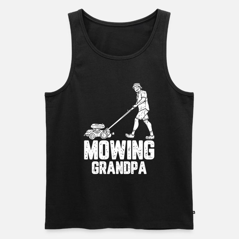 Hobbygärtner Garten Garten Opa - Männer Premium Bio Tank Top - Schwarz