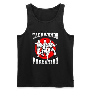 Taekwondo Cool Taekwondo Father - Men's Premium Organic Tank Top - black - Front - Michal (187cm)