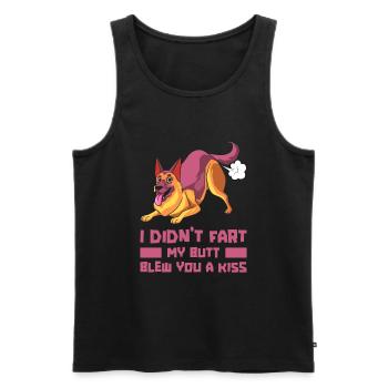 Schäferhund Witzig - Männer Premium Bio Tank Top - Schwarz - Vorne - Michal (187cm)