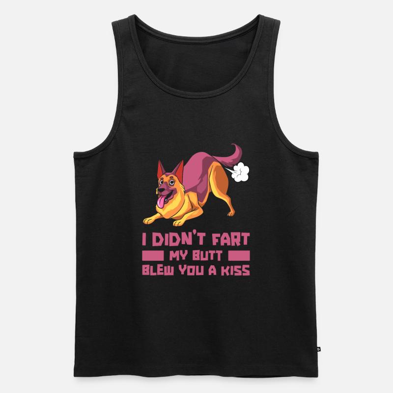 Schäferhund Witzig - Männer Premium Bio Tank Top - Schwarz